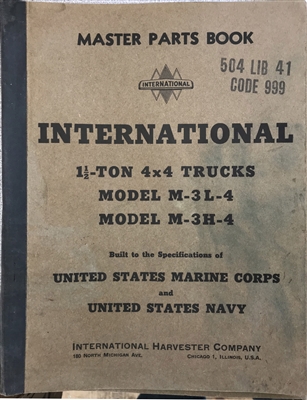 Cover of Master Parts Book M-3L-4 & M-3H-4