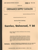 ORD 9 G166, Universal Carrier Parts Manual