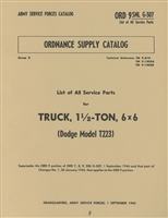 ORD 9-G507 Parts Manual Dodge 6x6 1 1/2 Ton Truck (T223)