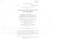 GPW / MB Organizational Spare Parts & Equipment Manual