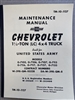 TM 10-1127 Maintenance Manual.  Chevrolet 1 1/2 Ton 4x4 Truck (G506).