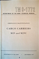 TM 9-1772 Rebuild Manual for WW2 Studebaker Weasel