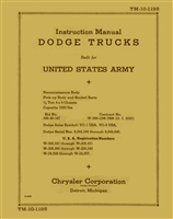 TM 10-1195 Instruction Manual 1/2 Ton Dodge 4x4 VC-1,2,3,4,5