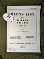 TM 10-1206 Illustrated Parts Manual for Willys MB (G503)