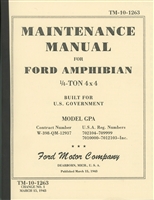 TM 10-1263 Ford GPA Maintenance Manual
