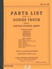 TM 10-1530 Parts Manual Dodge 3/4 (G502)