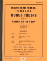 TM 10-1531 Maintenance Manual (Dodge G502)