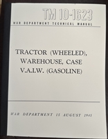 TM 10-1623 Operation, repair, parts of Case VAIW, Clark Wheeled Tractors