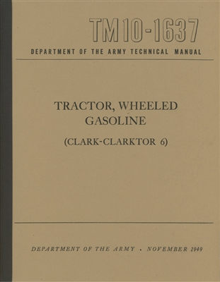 TM 10-1637 Clark Wheeled Tractor