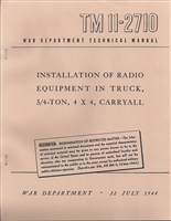 TM 11-2710 Radio Installation