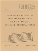 TM 11-2726 Radio Installation for Dodge 3/4 Ton Command Car