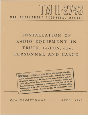 Dodge Weapons Carrier Technical Manual TM