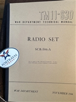 TM 11-630 Radio Set SCR-506-A