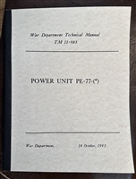 TM 11-903 PE 77 Power Unit