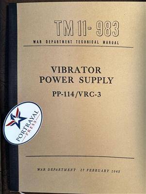 TM 11-983 VIBRATOR POWER SUPPLY PP-114/ VRC-3