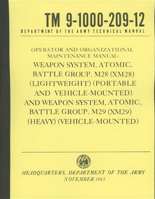 TM 9-1000-209-12 Operator & Organizational Maintenance Manual for XM28 & XM29 (M38A1 & M151)