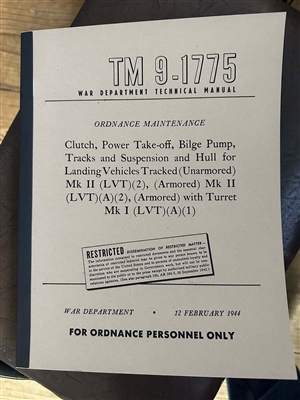 TM 9-1775 Rebuild Manual for LVT4 - Amphibious Armored G209