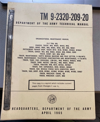TM 9-2320-209-20 Maintenance Manual for 2 1/2 Ton Deuce/M35 (G742)