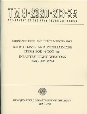 TM 9-2320-213-35 Ordnance Field and Depot Maintenance M274 Mule