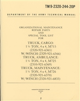 TM 9-2320-244-20P Parts Manual for M715, M725/726 Kaiser Jeep