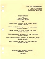 TM 9-2320-289-34 Rebuild Manual (Early '83 Edition)