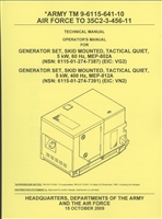 TM 9-6115-641-10 Operator's Manual for MEP 802A Generator