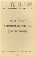 TM 9-802 Operator and Maintenance for DUKW