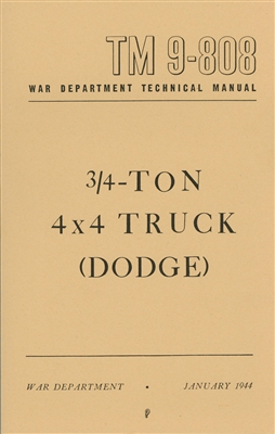 TM 9-808 Dodge 3/4 Ton 4x4