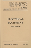 TM 9-8627:  Electrical Equipment (Delco-Remy) 1953
