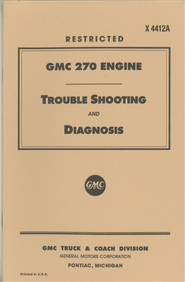GMC 270 Engine Troubleshooting & Diagnosis (DUKW/CCKW/G501/G508)