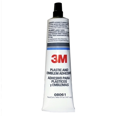 3M 08061 Plastic Emblem Adhesive Clear Glue