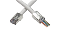 Platinum Tools 100020C Shielded EZ-RJ45 for CAT5e & CAT6 with Internal Ground - 50 Pack