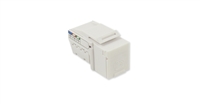 Primex RJ12-90 Three Line Voice - RJ12 Keystone Jack (125-0959-WT)