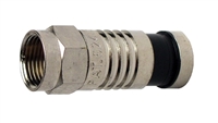 Platinum Tools F-Type Nickel SealSmart Coaxial Compression Connectors - Single