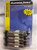 Platinum Tools RCA connector Male compression Black Banded RG6 - 6 Pack