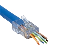 Platinum Tools 202038J ezEX38 - ezEX-RJ45 Cat5e Connectors - 100 Pieces