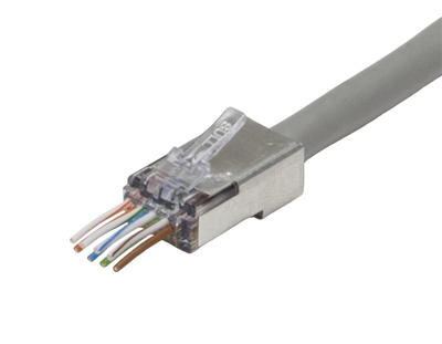 Platinum Tools 202049J ezEX38 Shielded RJ45 Internal Ground - 50 Pack