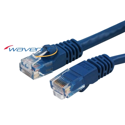 Wavenet 5E04UM CAT5E 350MHz UTP Patch Cables with Molded Snagless Boots - 3 Ft - Blue, Gray, Yellow, White