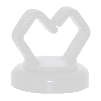 Mag Daddy 62401-10 1/2" Magnetic Cable Holder - White - Pack of 10