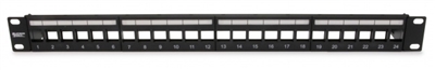 Platinum Tools 641-24U Unloaded Patch Panel - 24 Port - Unshielded - Black
