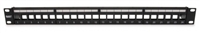 Platinum Tools 641-24U Unloaded Patch Panel - 24 Port - Unshielded - Black