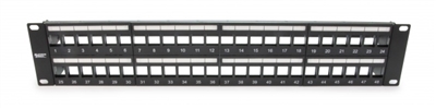 Platinum Tools 644-48SU Unloaded Patch Panel - 48 Port - Shielded - Black