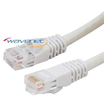 Wavenet 6E04UM CAT6 550MHz UTP Patch Cables with Molded Snagless Boot - 6 Ft - White