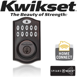 Kwikset, 99140-024, SmartCode, 914, Series, ZWave, Deadbolt, Venetian-Bronze