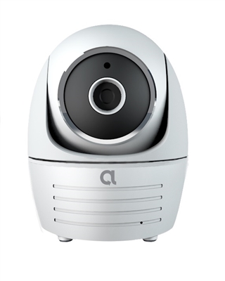 Alula CAM-360-JS1 Indoor 360 Camera with Two-Way Audio 1080p Video, panning and tilting, remotely, for the perfect, 360 panoramic views, On movement detection, the Indoor 360, Camera automatically records, a video event,