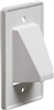 Arlington CE1 Recessed Low Voltage Single Gang Cable Plate - 100 Pack