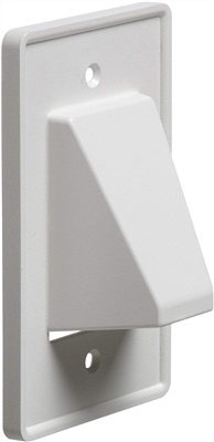 Arlington CE1 Recessed Low Voltage Single Gang Cable Plate - 25 Pack