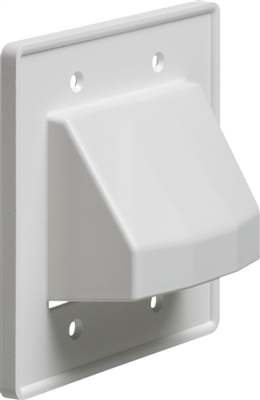 Arlington CE2 Recessed Low Voltage Two Gang Cable Plate