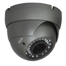 850TVL Pixel Plus Indoor Dome Camera, 4-9mm Lens, DC 12V, Black