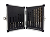 Drill America Cobalt Quick Change Hex Shank Drill Bit Set - 13 Pieces